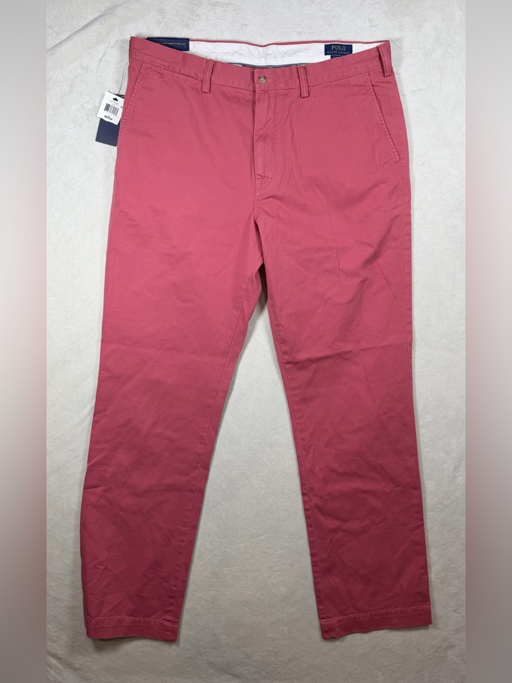 NWT Polo Ralph Lauren 36W 34L Classic Chino Nantucket Red Chino Pants